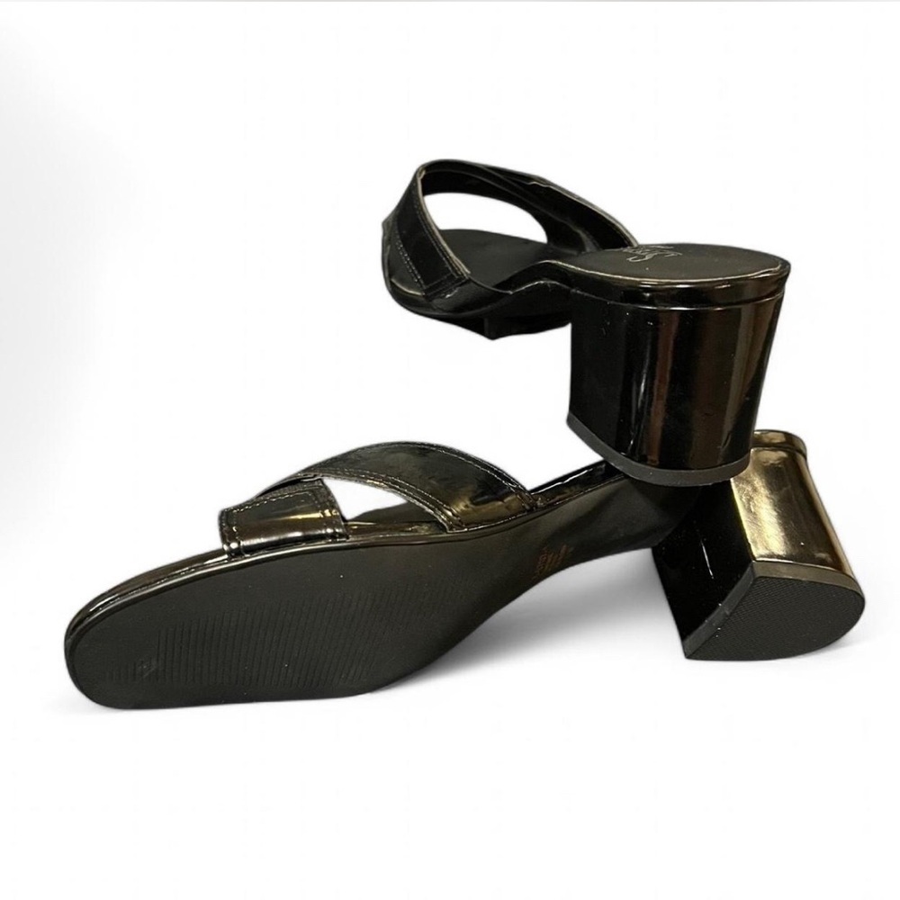 Vintage Women’s y2K Black Slip on Blocked Heel Comfort Sandal Size:9 - Picture 6 of 7